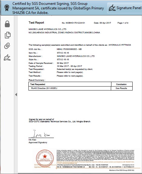 Certificates