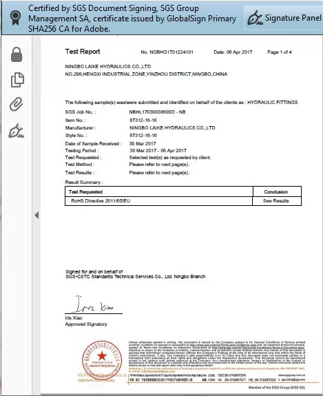 Certificates